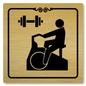 Fitness, 100x100mm, zlatá, Texas